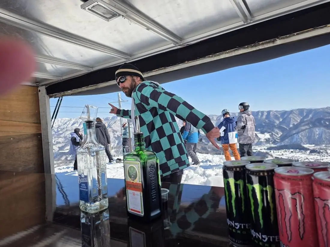 Drinks and fridges at the Party Peak booth
